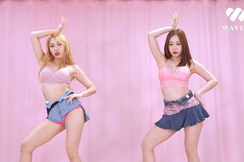 [4K视频]韩国姐妹Waveya翻跳金泫雅HyunA - 'I'm Not Cool' dance cover W202102180111 Waveya2021 第1张