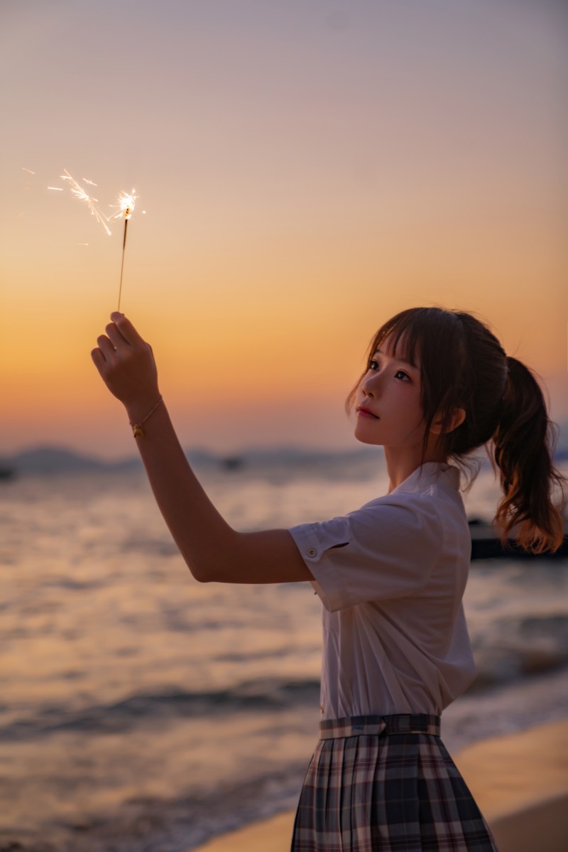 二次元coser桜桃喵-学生服写真[逐][17P/445MB] 网红&Coser 第1张